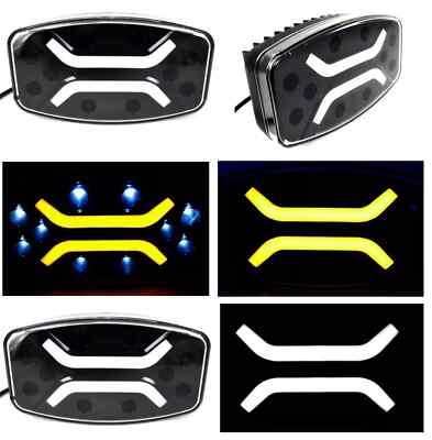 6x LED Arbeitsstrahler + DRL (weiß/orange) - LKW, Traktoren, Busse, UTV ATV