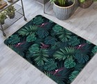3D Dark Green Leaves NA3606 Game Rug Mat Elegant Photo Carpet Mat Fay