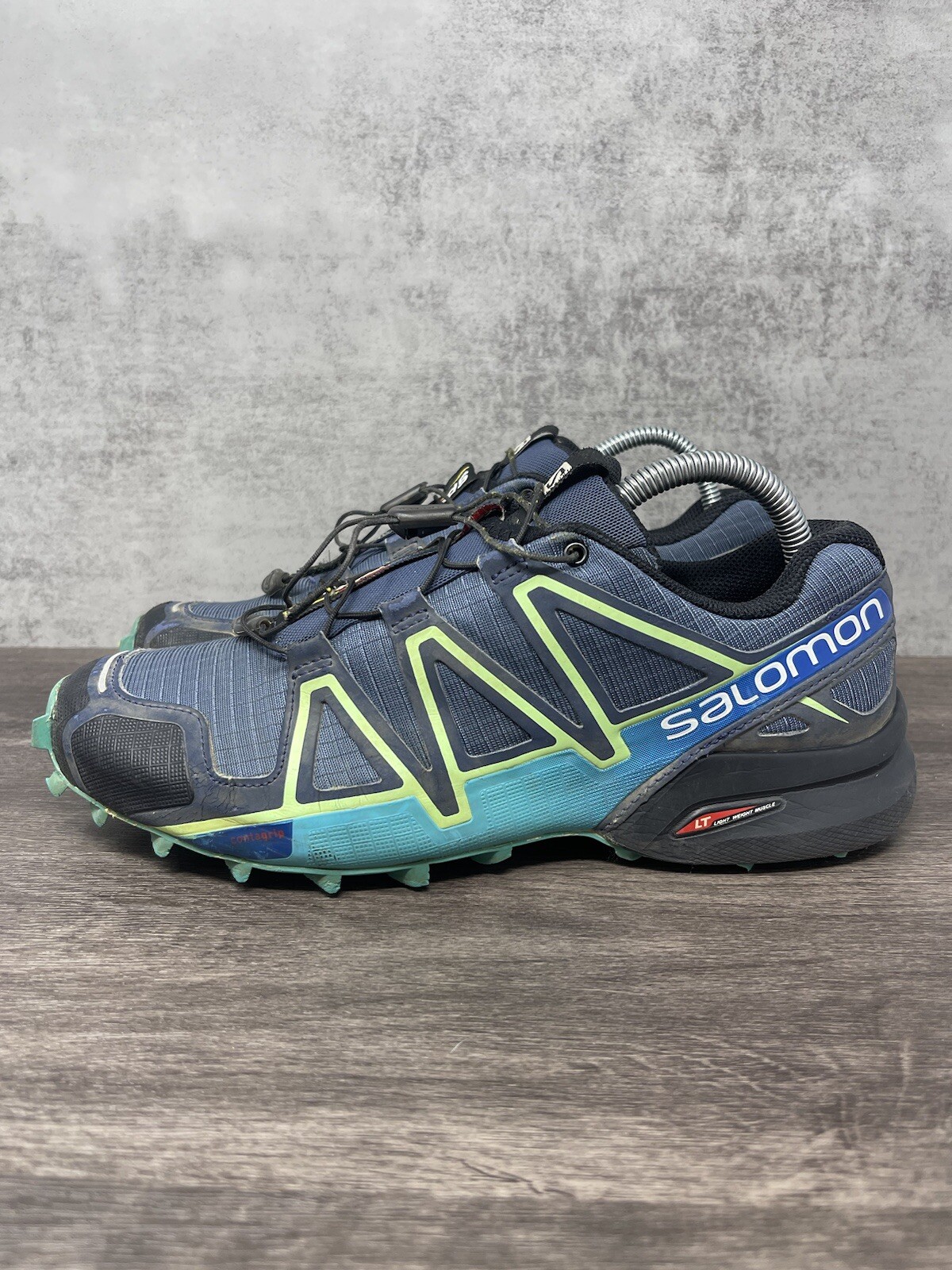 Scarpa da trail running Salomon Speedcross 4 donna taglia 8 blu verde grigio escursionismo