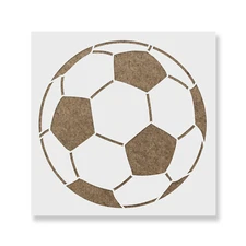 Soccer Ball Stencil - Durable & Reusable Mylar Stencils
