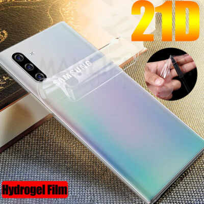 FÜR Samsung Galaxy Note 10 3D FULL COVER Glas Folie RÜCKSEITE Display Schutz