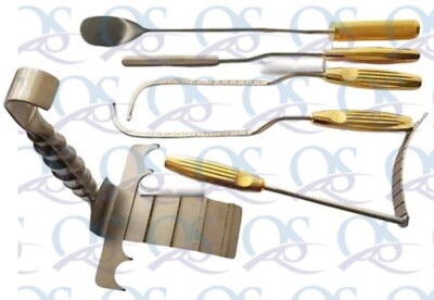 Abdominoplasty Retractor & Breast dissector Set of 6 Pcs,Brest instruments