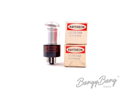 2 Vintage Raytheon 0B3/0B3A Gas-filled, Cold Cathode Voltage Regulator Audio Vac