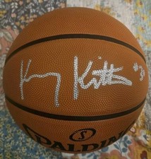 Kerry Kittles Signed Autograph NBA Spalding Basketball Nets, Clippers 