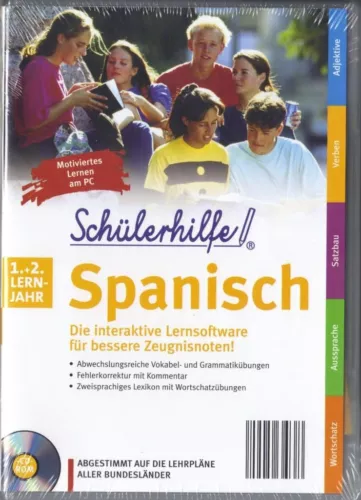 LERNSOFTWARE - Schülerhilfe Spanisch - 1.+ 2. Lernjahr  -  CD Rom