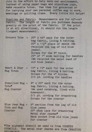 Vintage Craft Pattern: Ecology Tote - Wild Goose Chase - Picture 6 of 6