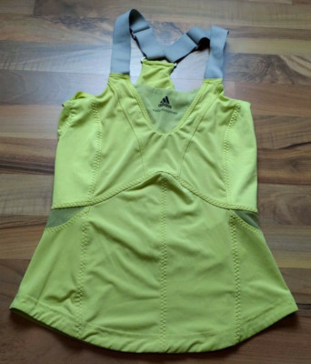 Sporttop von adidas Stella McCartney Damen Größe 32 grün mit breiten Trägern