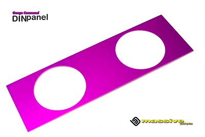 Gauge Command Pod Mount Dash 2 1/16 52 mm Universal Single DIN Panel 2 Double