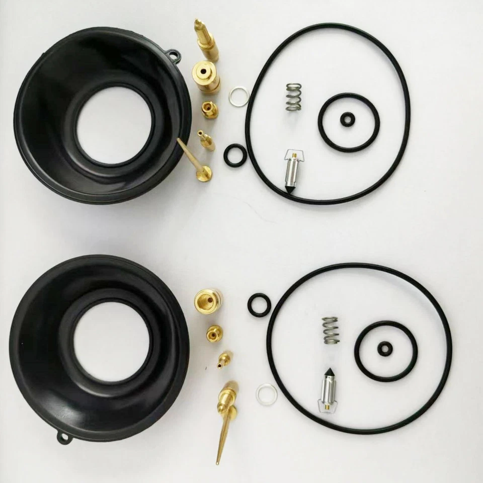 2X Carb Rebuild Kit Carburetor Repair Kit DIAPHRAGM JETS FOR Honda CB360 - Image 4 of 4