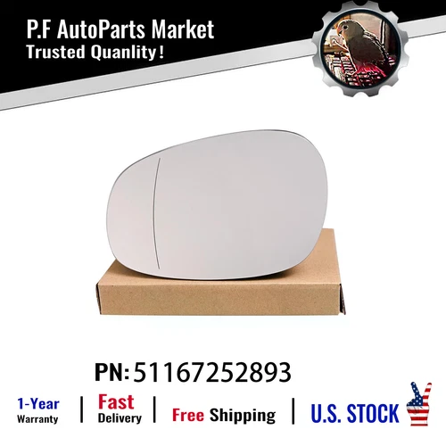 Mirror Glass Fit BMW 128i 135i 328i 335i 2010~2013 Passenger Right Side | 4 Pin