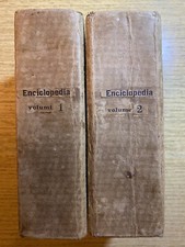PICCOLA ENCICLOPEDIA - VOCABOLARIO USUALE-TASCABILE - 2 VOLUMI - TORINO 1853