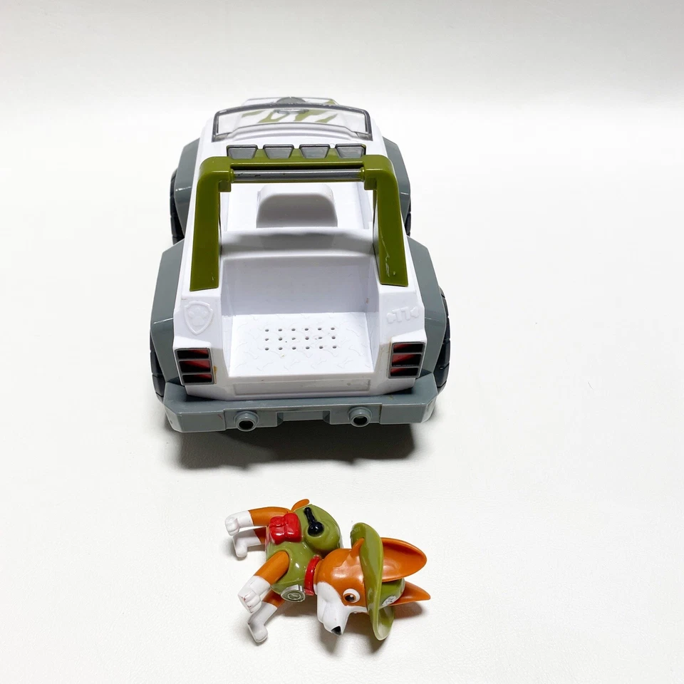 Figura Rastreador Paw Patrol Cruiser Pull Back Sounds Jungle Jeep Vehículo Funciona A5 Foto 4 de 4