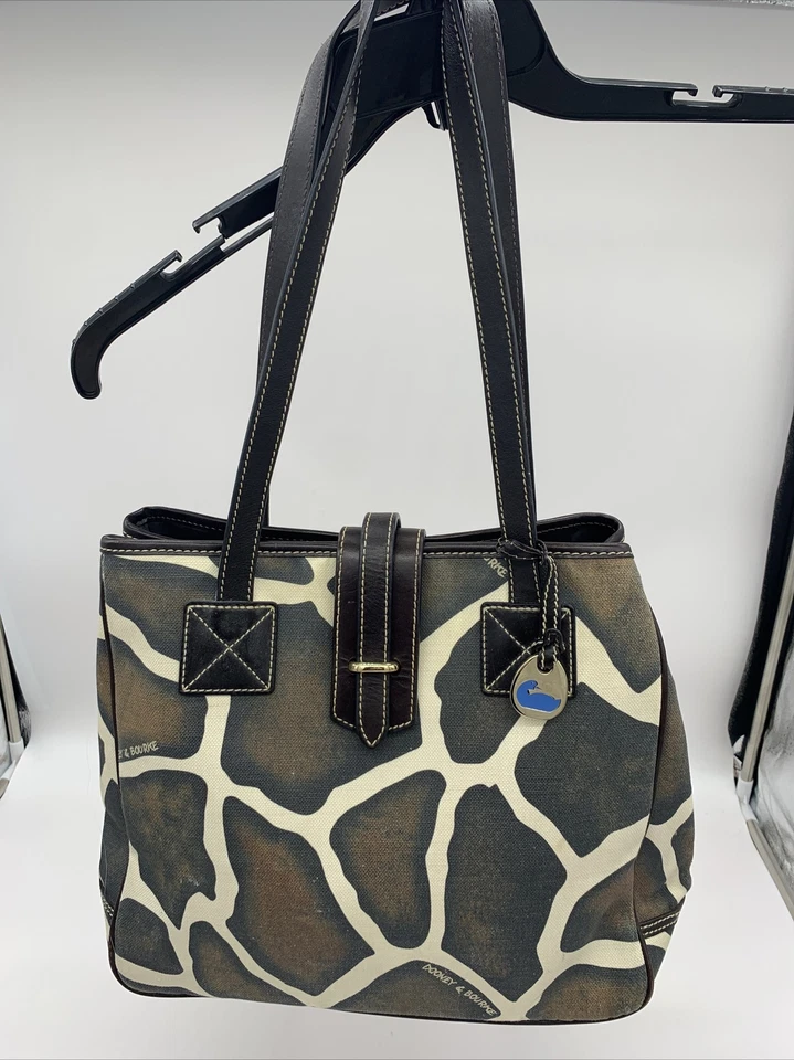 Bolso grande con estampado de jirafa Dooney & Bourke