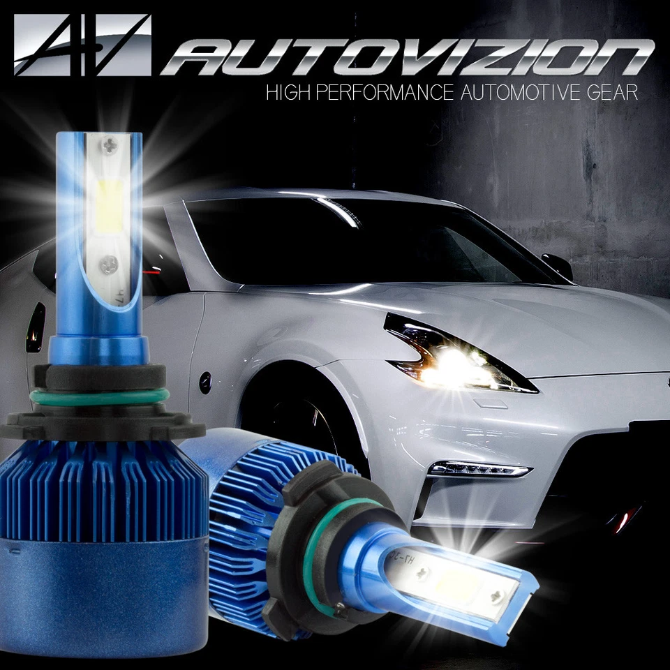 AUTOVIZION LED HID Headlight kit 9006 White for 1992-2003 Mitsubishi Diamante - Image 2 of 4