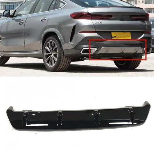Schwarz Heckdiffusor Lippe Diffusorlippe Für BMW G06 LCI X6 2020-2024 2021 2022 - Bild 1 von 7