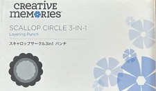 Creative Memories Scallop Circle 3-in-1 Layering Punch - Promo- 2023 NeW NLA