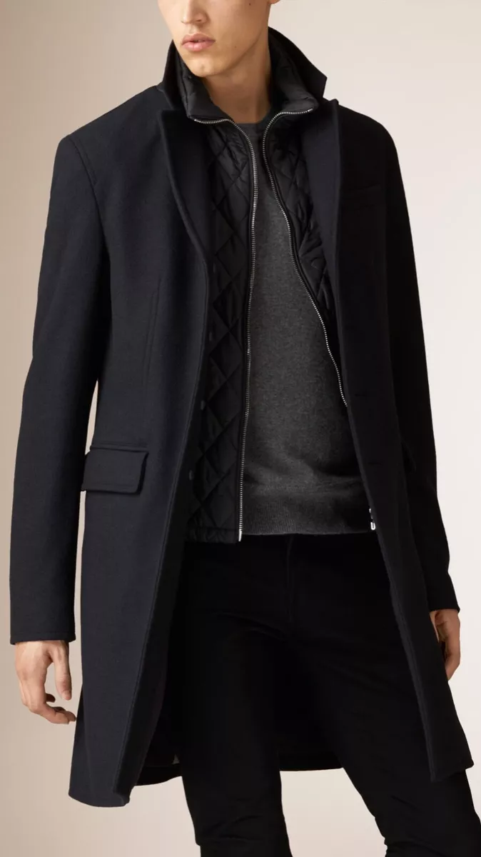 Tailored wool cashmere coat cheap burberry