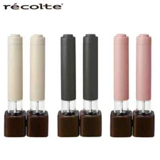 récolte Electric Salt Pepper Mill Mini RMM-1 Cream White/Gray recolte JAPAN NEW