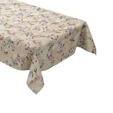 Nappe en Toile Cirée Nappe Beige Roses Fleurs Classique 01502-04 Carré Rond Oval