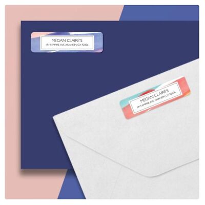Avery #48467 1/2'' x 1-3/4'' Blank White Rectangle Return Address Labels