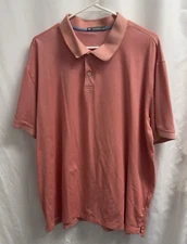 Member's Mark Men's Short Sleeve Stetch Cotton Pique Polo XXL Coral