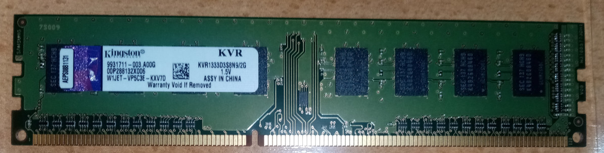 512MB メモリ 2セット　計 1GB 2GB Kit (2 x 1GB) DDR PC2700 Unbuffered Non-ECC 184-PIN DIMM