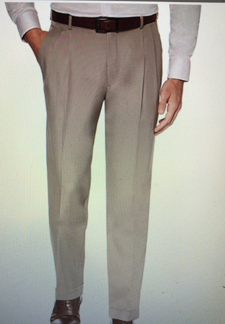 Perry Ellis Portfolio Classic Fit Double Pleat Mens Dress
