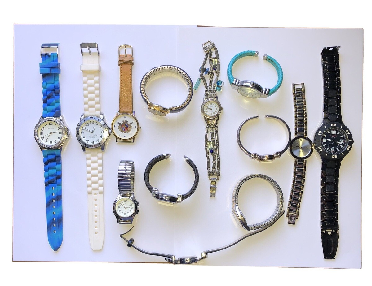 Mixed Lot Of 7 Women\'s Wrist Watches 2 Tone Untested For Parts Only Two Tone Women Watches | Rosefield | Official Website main image 4