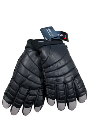 Thinsulate Swiss Tech Boy s Black/Gray Size L/XL Ski Gloves 