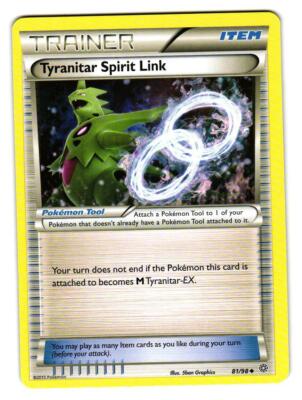 Trainer Tyranitar Spirit Link 81/98 Ancient Origins Promo Pokemon SKU#M1285