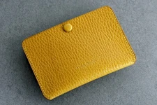 Atelier Du Cuir  Simplet "SNAP"  card case/holder dollaro mustard