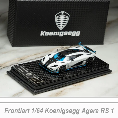 Frontiart 1:64 Scale Koenigsegg AGERA RS1 White Resin Car Model Limited 1000pcs - Picture 1 of 6