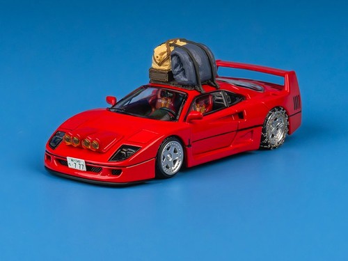 FERRARI F40 - Versión Nieve Takeshi Kimura - Rojo - FinClassically 1:64 - Imagen 5 de 6