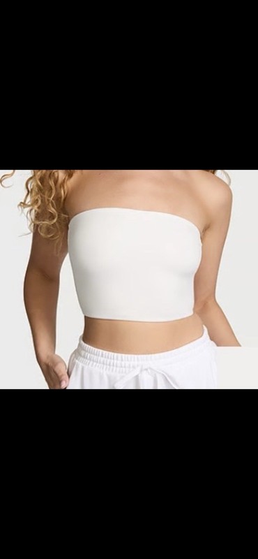 Bodywear By Victoria'sSecret With Feather Soft Prevention Tube TopWhite SizeXXL