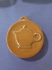 Fiestaware Embossed Teapot Ornament Retired TANGERINE