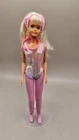 Genuine Vintage Barbie Doll Body suit + leggings + headphones + Scarf + Trainers