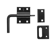 National Hardware N100-056 Black Steel Gate Latch 1.31 H x 5.5 W x 4.06 L in.