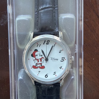 Disney Time Works Santa Mickey Mouse Watch Christmas New in Box