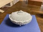 Beautiful Vintage Fenton Milk Glass covered dish.
