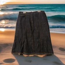 Madison Studio Denim Skirt Sz 6, Vintage
