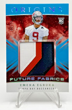 2025 Origins Future Fabrics 4 Color Patch Turquoise /99 Emeka Egbuka RC