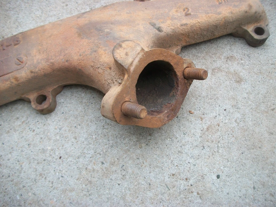 Ford Thunderbird Fairlane Galaxie 1960-1962 BONITO 390 colector de escape con fecha 1D27 Foto 4 de 4