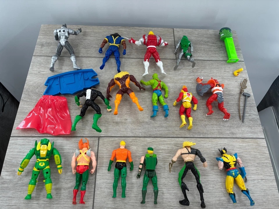 15 Vintage Kenner DC Comics Super Powers Action Figures Mantis Firestorm X Men - Image 2 of 4