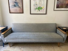 Vintage mid-century 4 seater sofa bed for reupholstery project