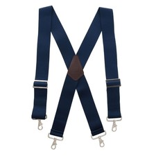 CTM Men's Industrial Terry Logger Suspenders with Metal Swivel Hook Ends