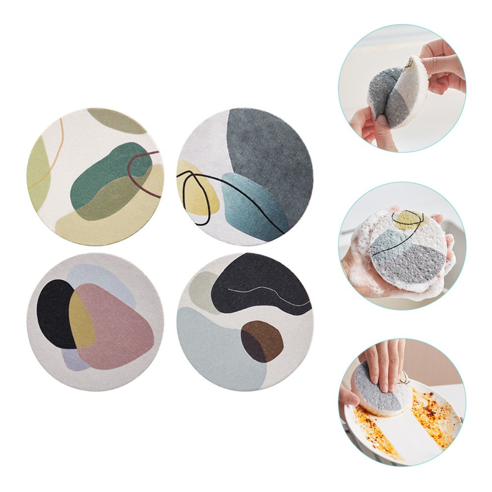 4 Pcs Reinigen Des Schwamms Wischen Küchenreinigungsball Spülbürste