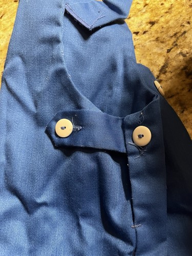 Vintage Health-Tex Boy Overall Shorts Embroidered w/boat anchor Blue /White 2t - Picture 5 of 11