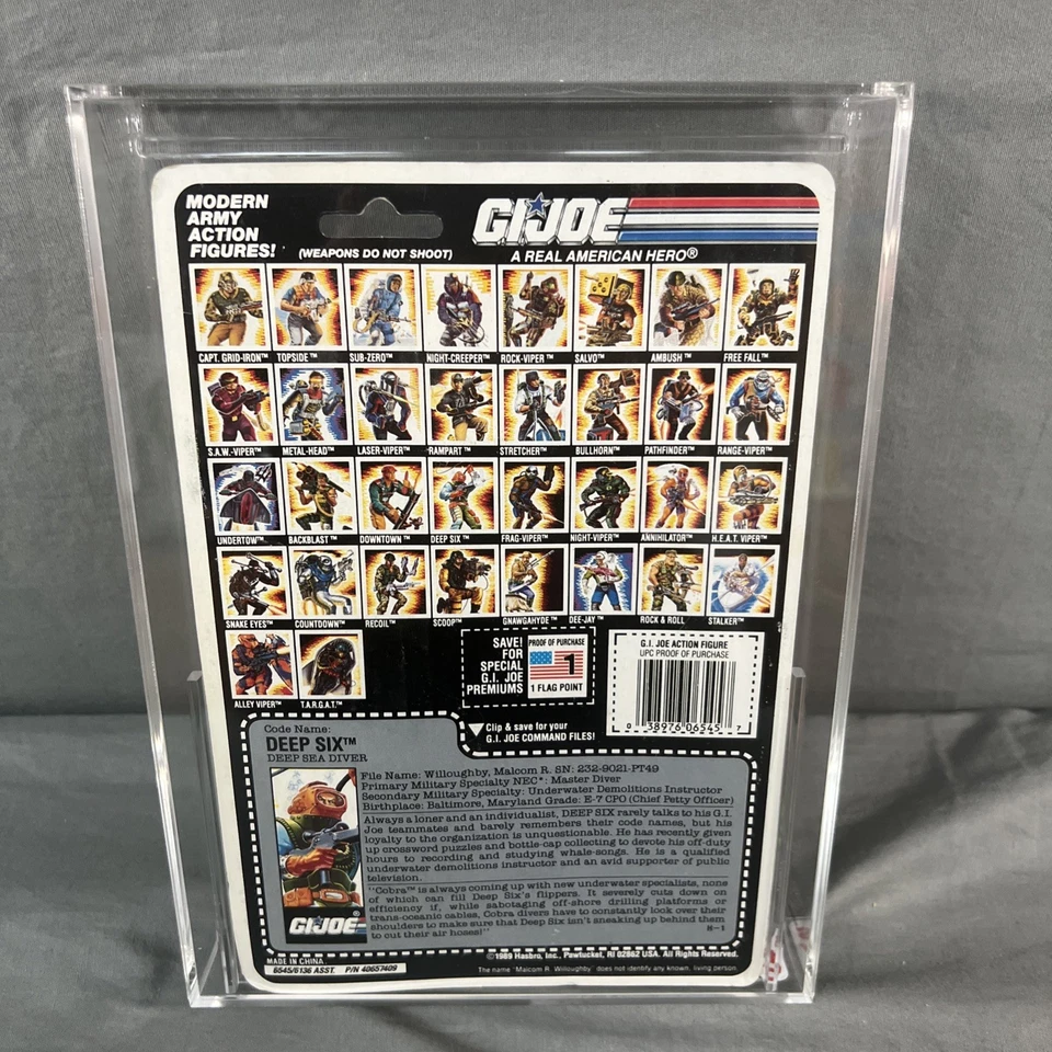GI Joe Deep Six 1989 CAS 80 Subs 80/80/90 Series 8 ARAH MOC Command Ring Card - Image 4 of 4