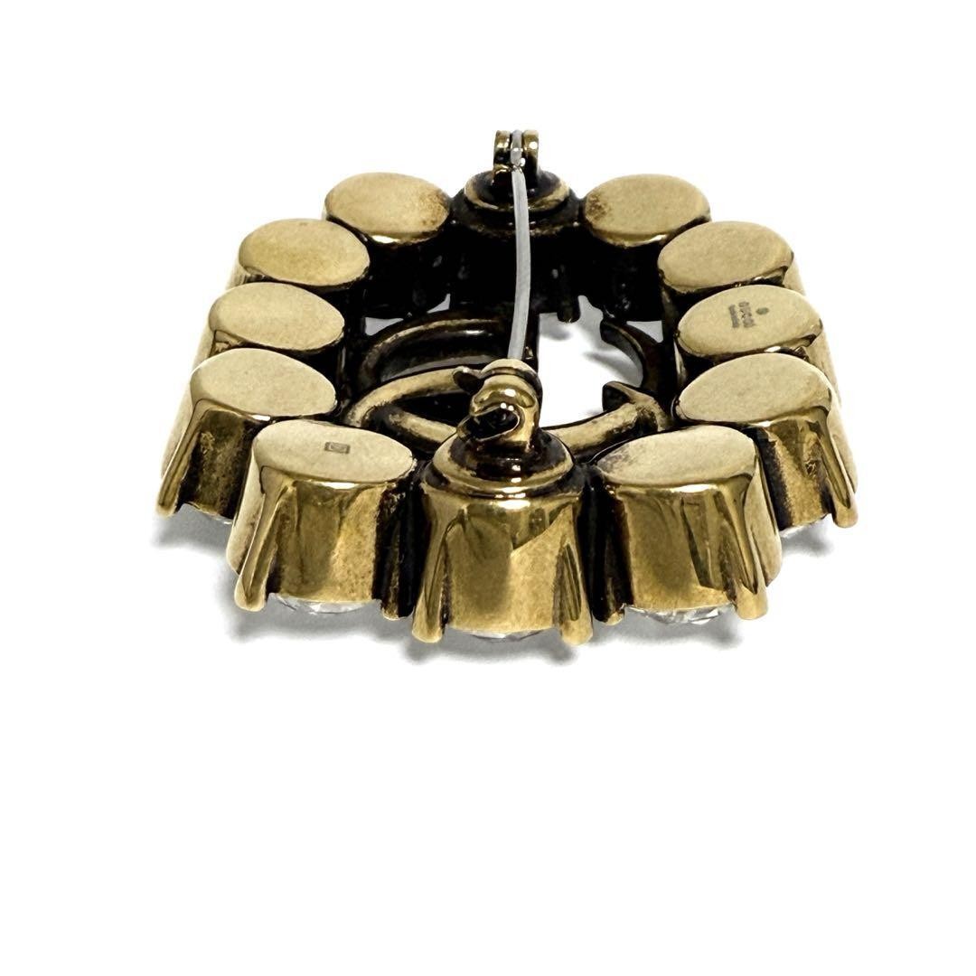 Gucci Women's Metal Double G Brooch Badge with Crystals | eBay