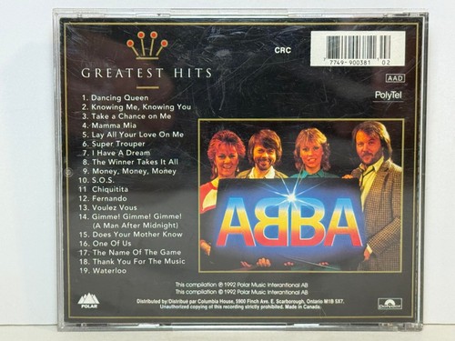 ABBA - Gold Greatest Hits CD 1992 PolyTel Pop Rock Polar Music - Foto 2 di 3